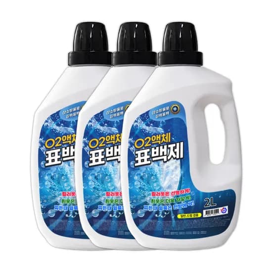 맘크린 O2 액체표백제 2L 3개