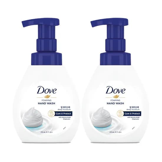 도브 포밍 핸드워시 본품, 딥 모이스처, 240ml, 2개