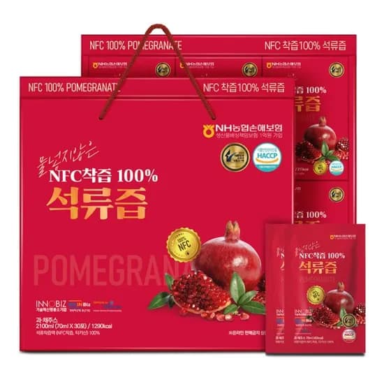 더존건강 석류즙 NFC착즙 100% 70ml 60개입