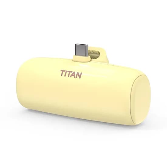 타이탄 미니 보조배터리 5000mAh, C타입, 버터밀크, 1개