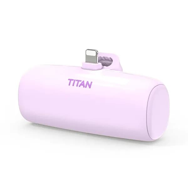 타이탄 미니 보조배터리 5000mAh 8핀 블루베리밀크 1개