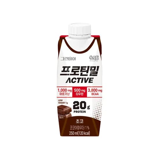 그린비아 프로틴밀 액티브 초코 250ml 36팩