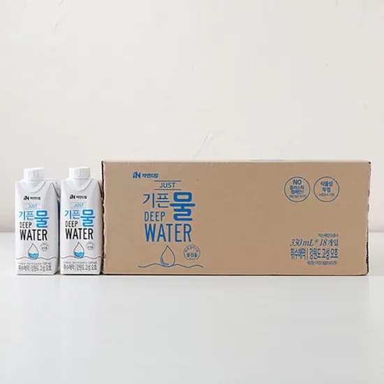 자연드림 JUST 기픈물 330ml 18개
