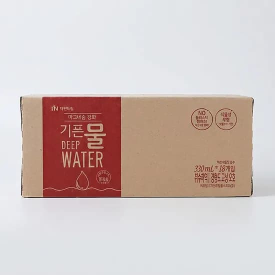 자연드림 마그네슘강화 기픈물 330ml 18개