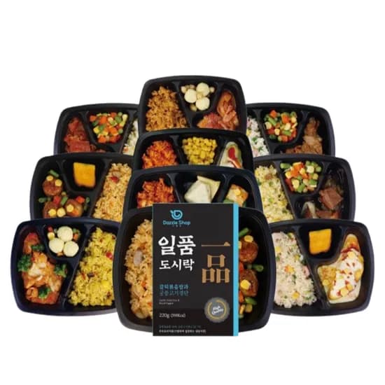 다즐샵 일품 도시락 10종, 220g, 10개입, 1세트