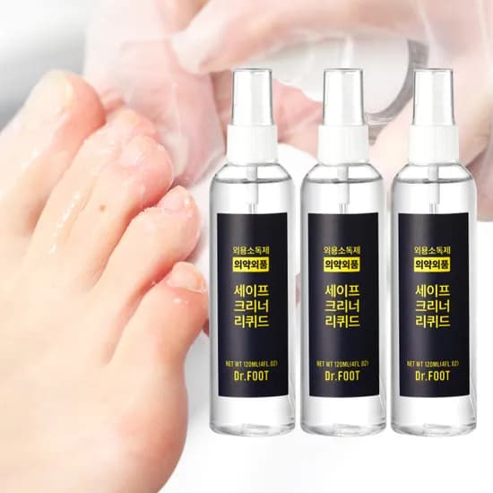 닥터풋 세이프 크리너 리퀴드, 120ml, 3개