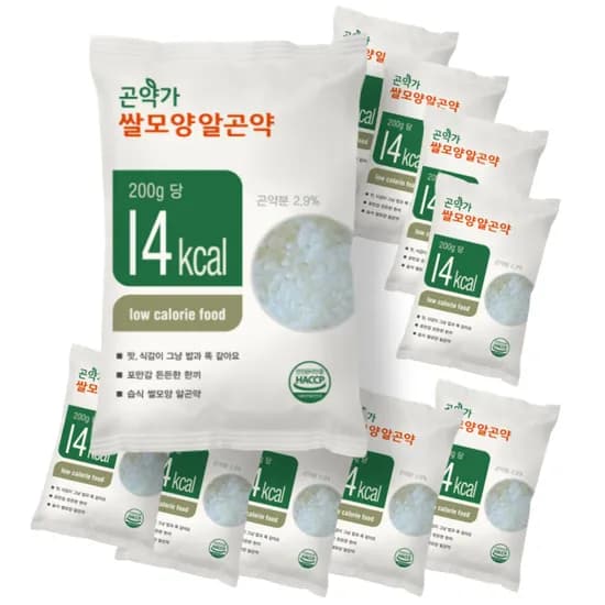 곤약가 쌀모양알곤약 200g 20개