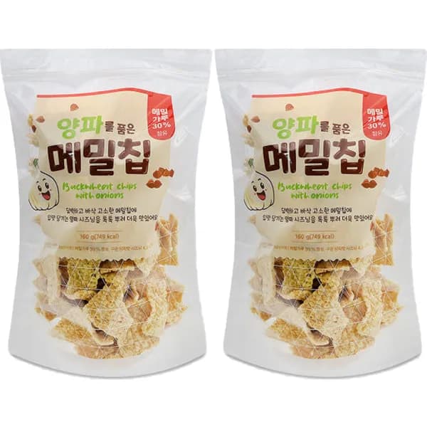 싱싱푸드 양파를 품은 메밀칩 160g 2개