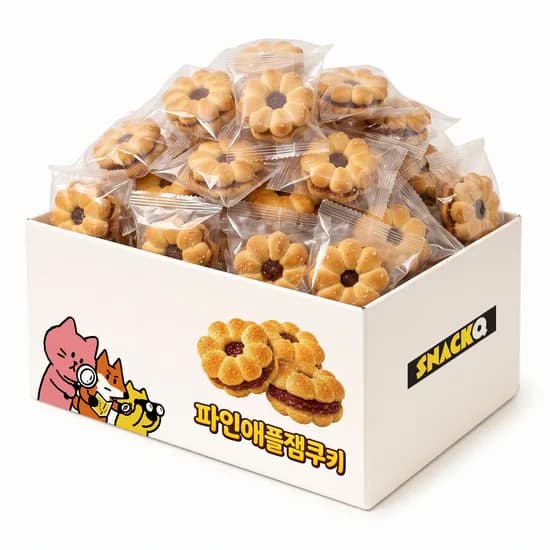 노브랜드 파인애플잼쿠키 6.6g 70개입 1개