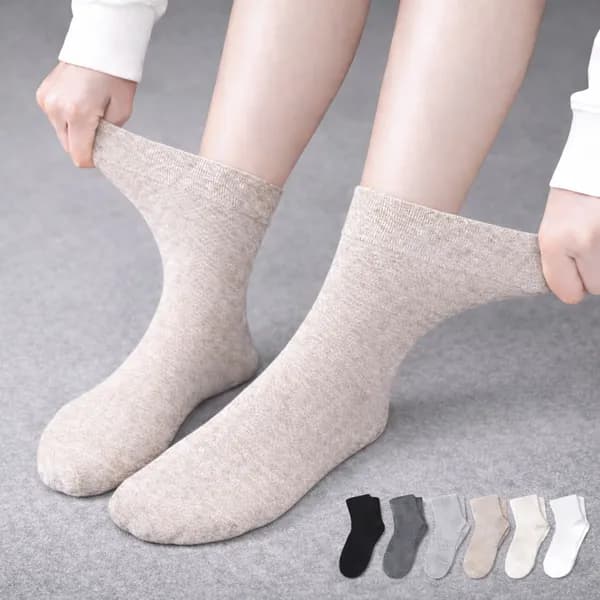 더빨강양말 남여 기능성 무압박 양말 여성용 오트밀 8켤레