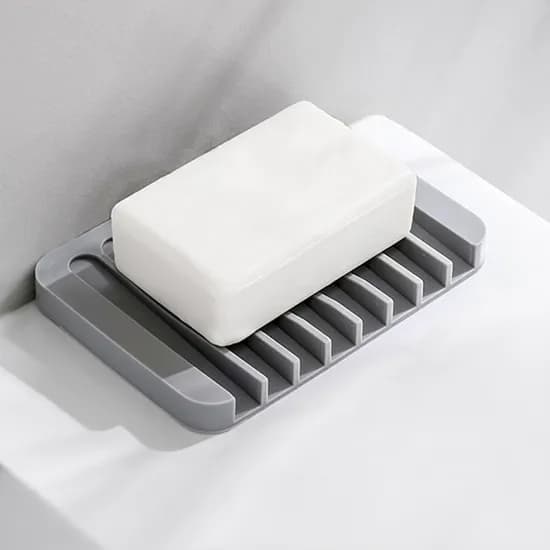 실리콘 물빠짐 비누받침대 그레이 1개