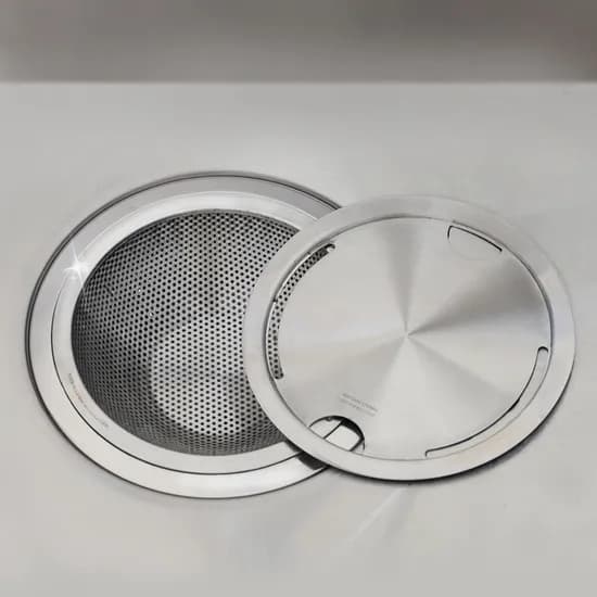 스텐304 싱크대 배수구 거름망+덮개, 16cm, 1세트