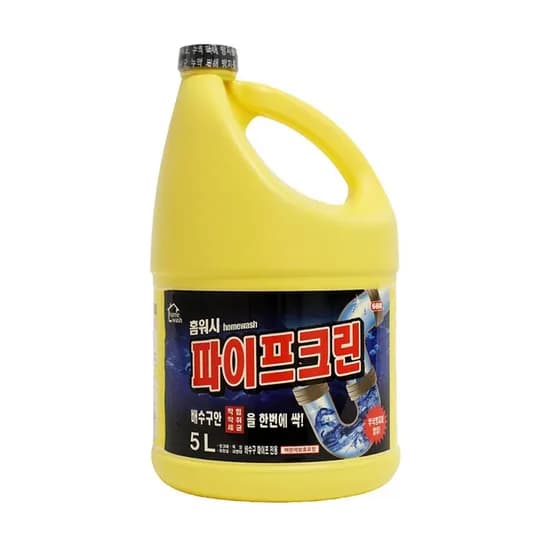 홈워시 파이프 크린 배수구 세정제 5L 1통