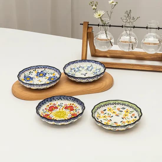 프라카 찬기, 로벨리아 12.5cm 1개 + 지니아 12.5cm 1개, 2개