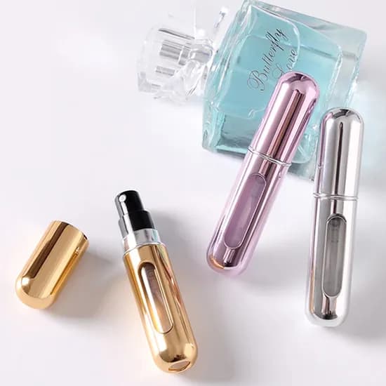 휴대용 향수공병 케이스, 실버, 5ml, 2개