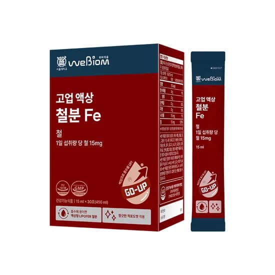위바이옴 고업 액상 철분 30포 1박스