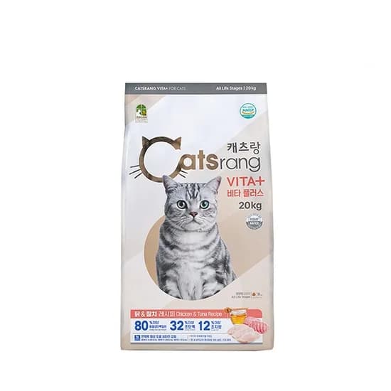 고양이 사료 캐츠랑 비타플러스, 20kg, 1개