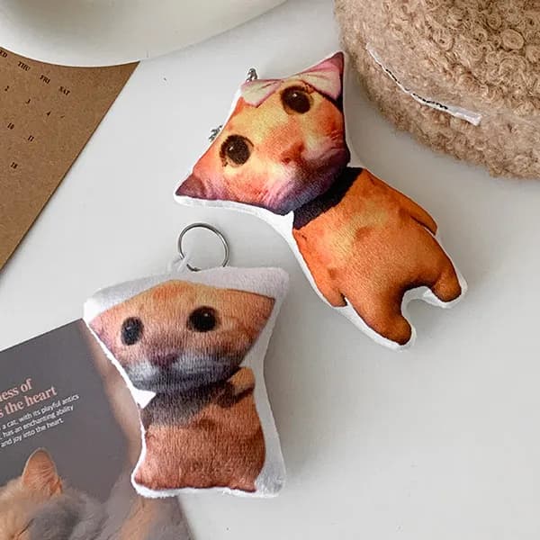 데데리트 먀오먀오 사운드 고양이 인형 키링