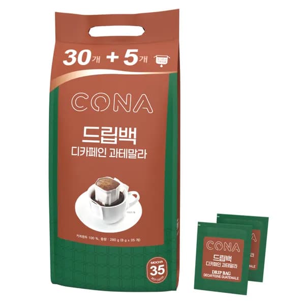 모카C&T 코나 드립백 디카페인 과테말라 8g 35개입