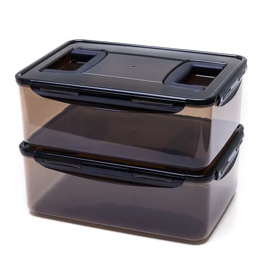 제오닉 핸들형 블랙 김치통, 투핸들, 6L, 2개