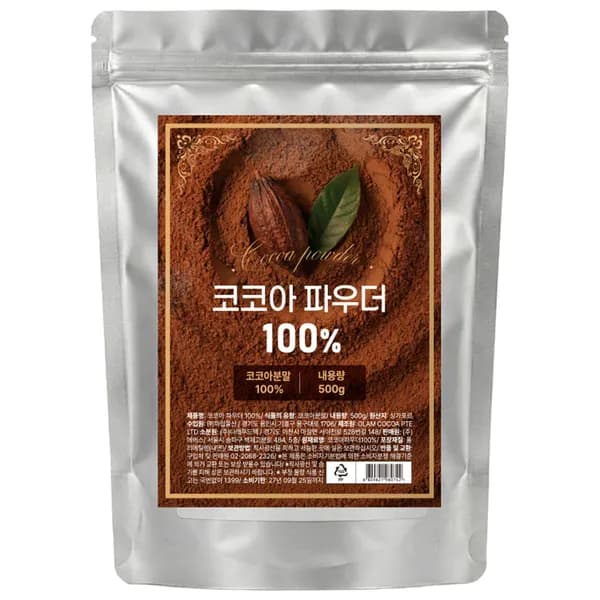 두바이쫀득쿠키 정품 코코아분말 500g 1개 17,900원