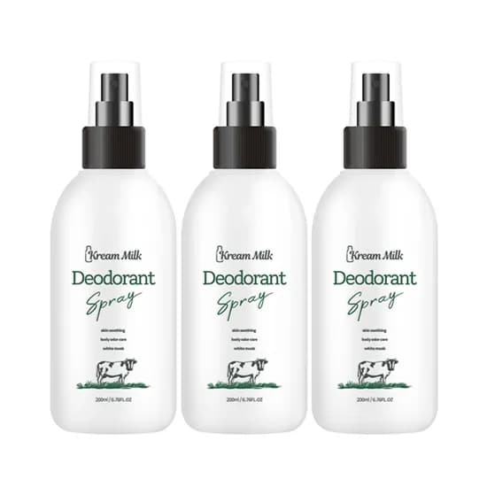 크림밀크 단백질 데오드란트, 200ml, 3개입