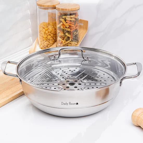 데일리룸 와이드 2in1 IH 멀티팟 찜솥, 34cm, 1개