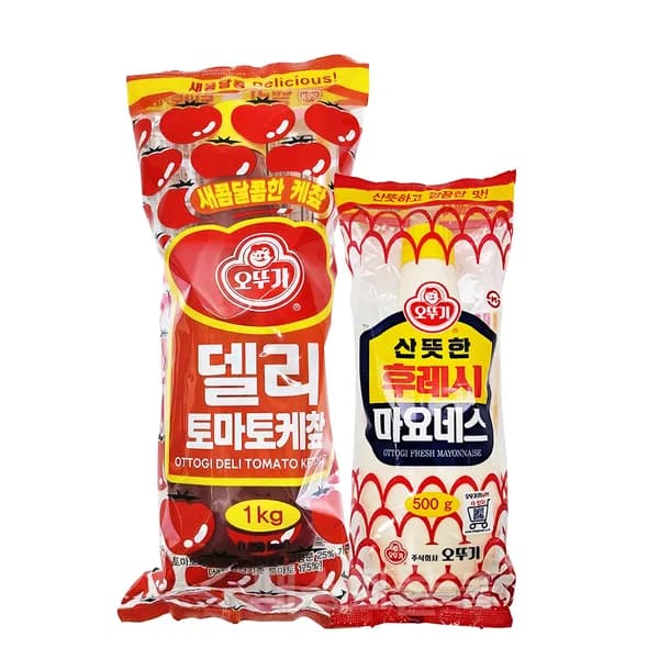 오뚜기 델리 토마토케찹 1kg + 후레시 마요네즈 500g 세트 10,500원