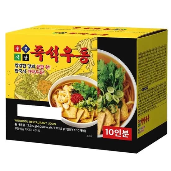 우불식당 즉석우동 221.5g 10개