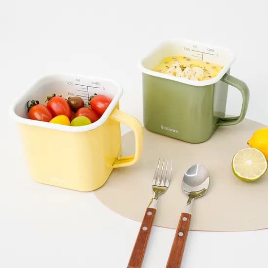 인블룸 법랑 냄비, 옐로우, 1.4L, 1개