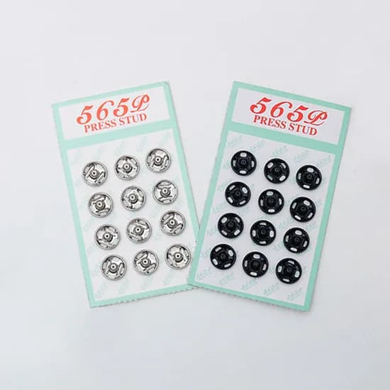 엄마마음 똑딱이 스냅 단추, 실버, 10mm, 12개입