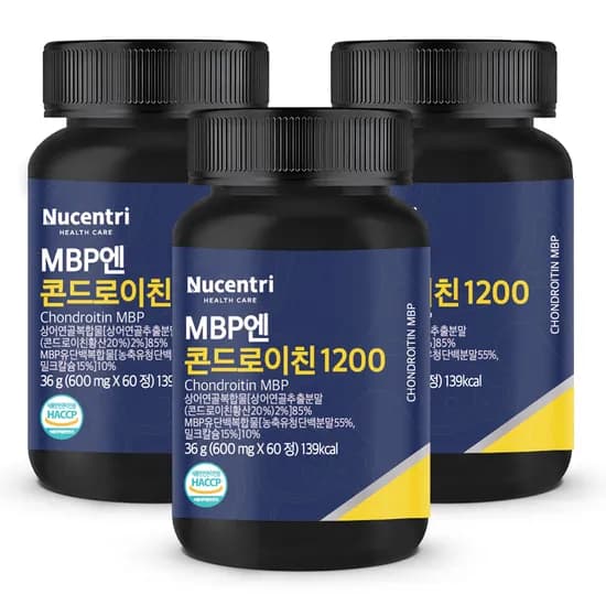 뉴센트리 MBP엔 콘드로이친 1200 600mg 60정 3개
