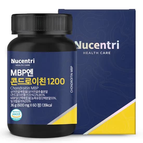 뉴센트리 MBP엔 콘드로이친 1200 600mg 60정 1개