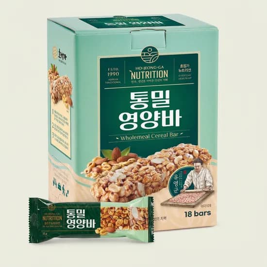 호정가 뉴트리션 통밀영양바 16g 18개입 1박스