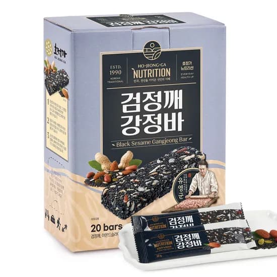 호정가 뉴트리션 검정깨강정바 20g 20개입 1박스