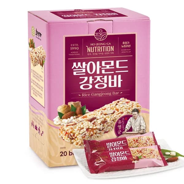 호정가 뉴트리션 쌀아몬드강정바 25g 20개입 1박스 13,900원