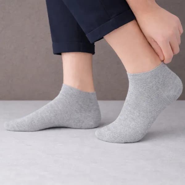 레드삭스 심플 발목 양말 남성용 그레이 10켤레 7,900원