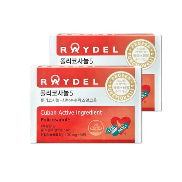 레이델 폴리코사놀5 쿠바산 200mg 30정 2개