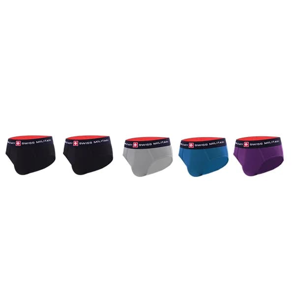 스위스밀리터리 남자 팬티 남성 속옷 삼각 팬티 유색 5매 110 5개