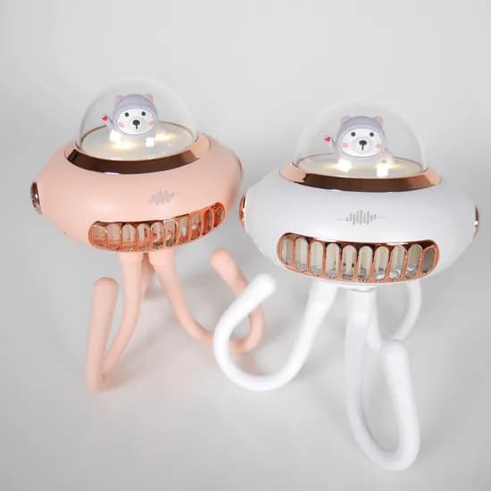 아이리 다용도 유모차 선풍기, 핑크, 1개
