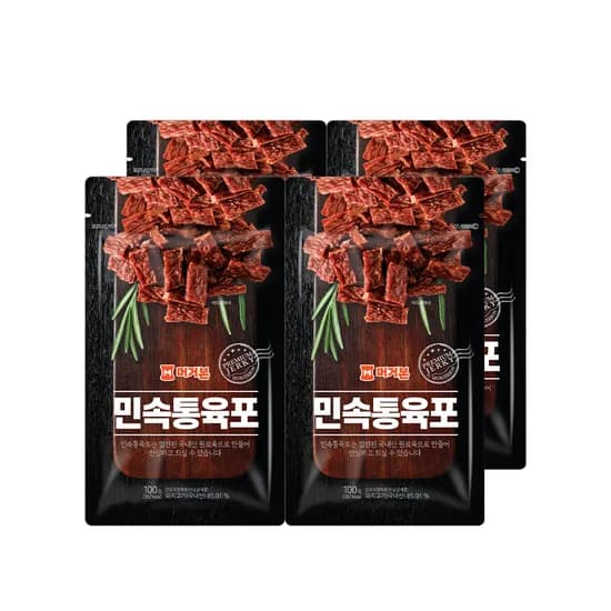 머거본 민속통육포 100g 4개