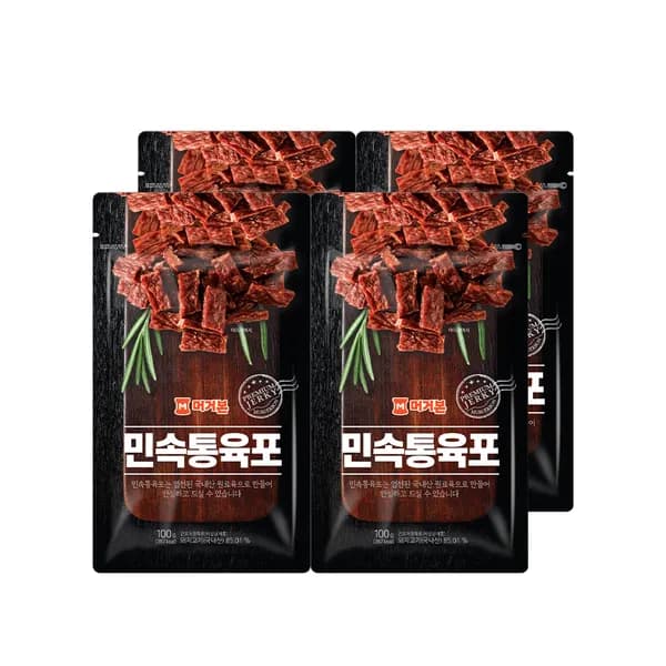 머거본 민속 통 육포 100g 6개