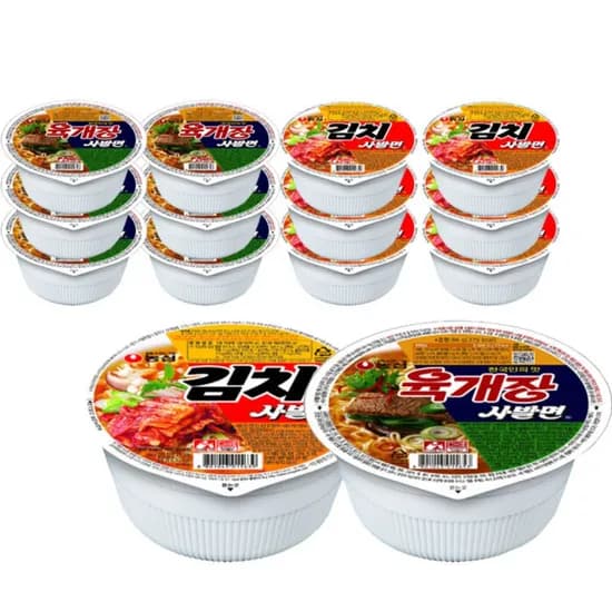 농심 컵라면 혼합 육개장사발면 6개 외 1종