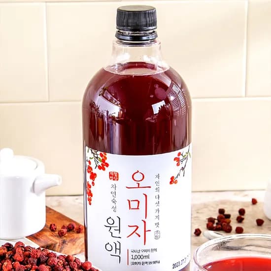 자연 그대로 담은 오미자원액 1000ml 1개