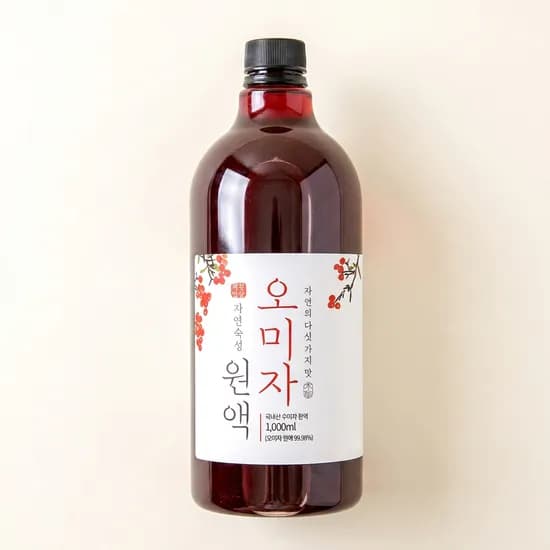 자연 그대로 담은 오미자원액 1000ml 2개
