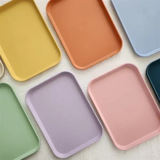 파스텔 8color 카페 트레이 디저트 쟁반 사각트레이 서빙 3size, 블루, S, 1개