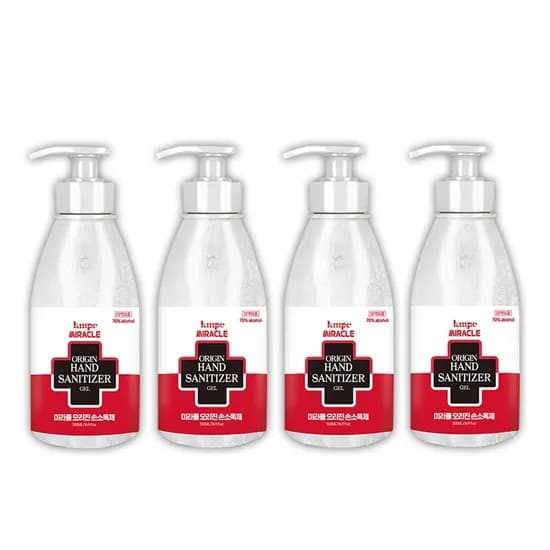 미라클 오리진 손소독제 겔타입, 500ml, 4개
