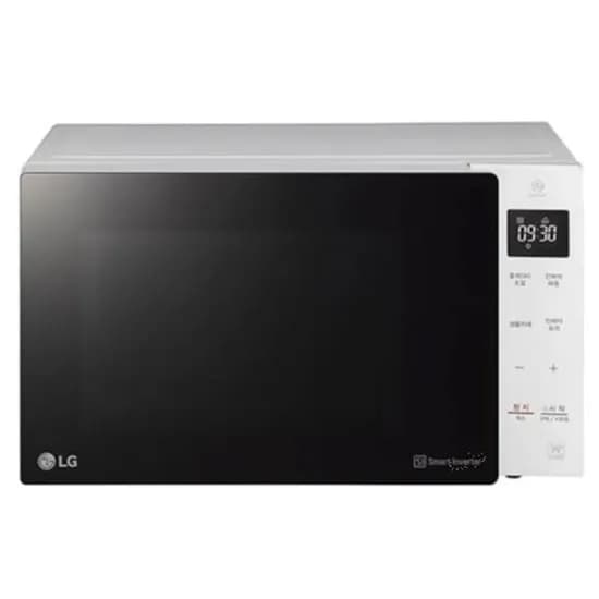 LG전자 스마트 인버터 전자레인지 MW23GD, 화이트(블랙글래스), 23L