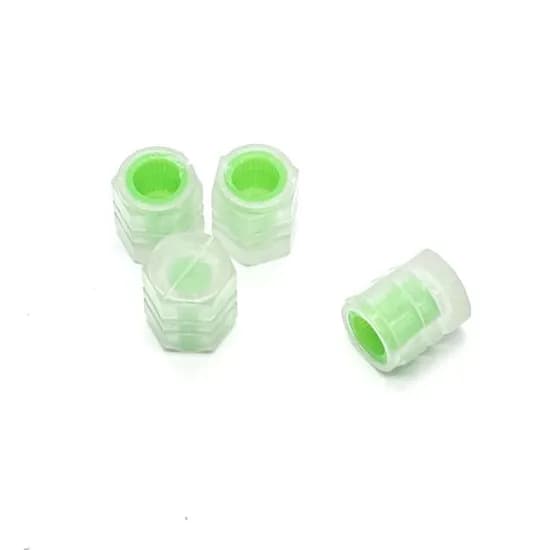 자동차 타이어밸브캡 야광 형광색 4P