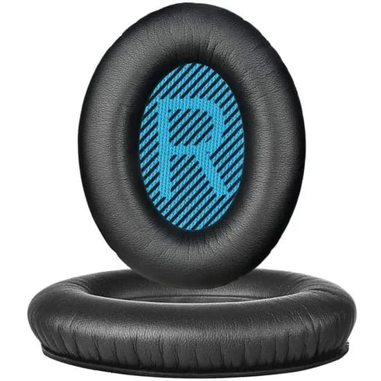보스 QC25 QC35 II QC45 AE2 이어패드 쿠션 커버, 블랙, 1쌍